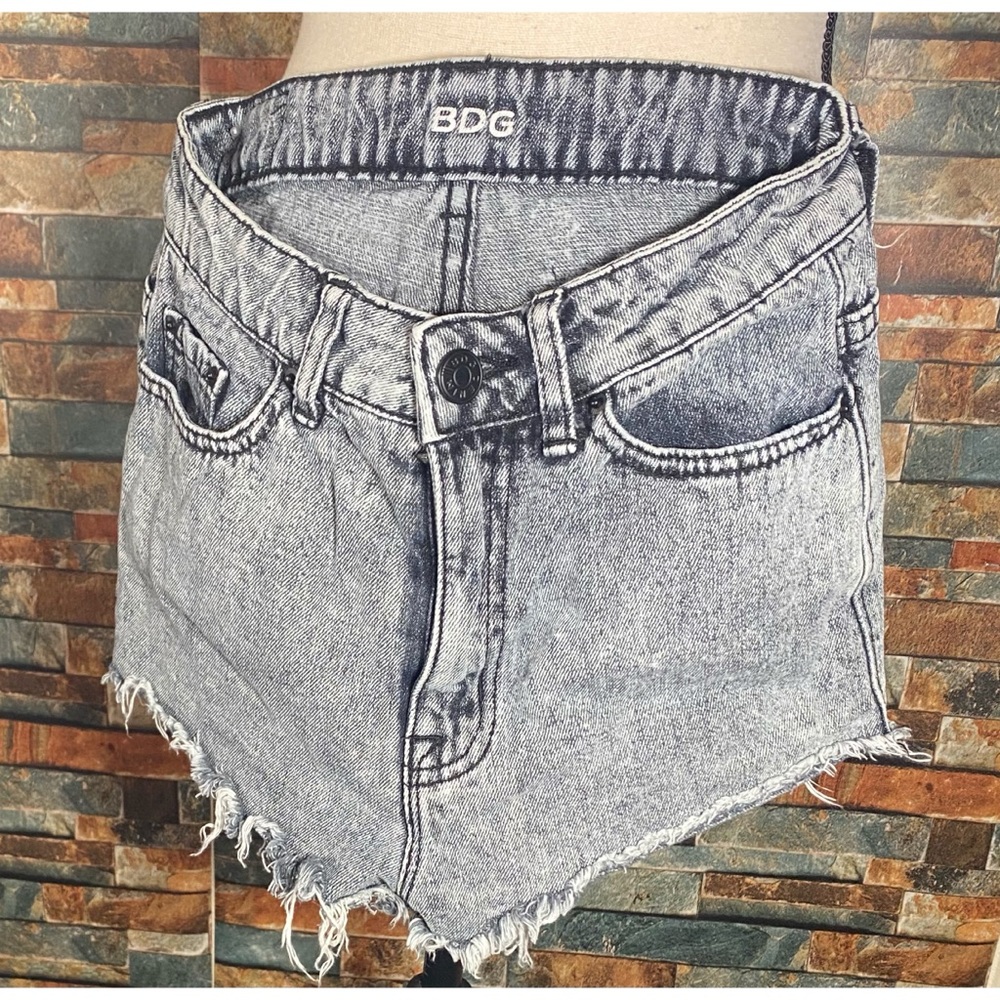 BDG black wash denim cut off booty shorts